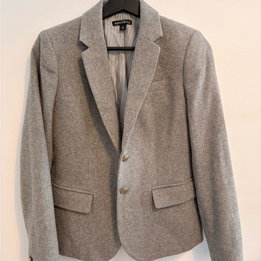 J. Crew Factory Wool Gray Blazer